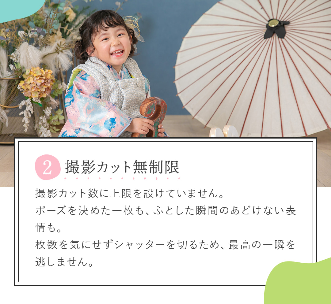 2撮影カット無制限